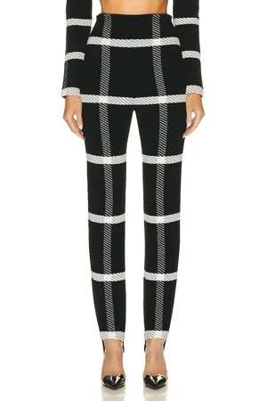 Alaïa Tartan Leggin in Black