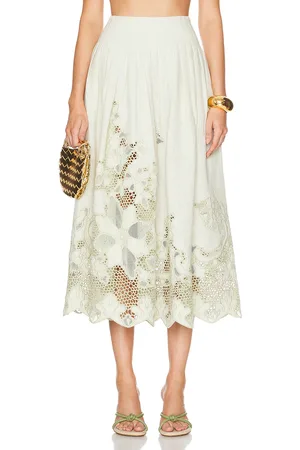 Cult Gaia Darina Skirt in Sage
