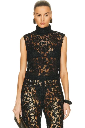 Saint Laurent Sleeveless Top in Black