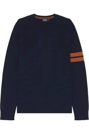 Ermenegildo Zegna High Performance Crews Neck Sweater in Blue