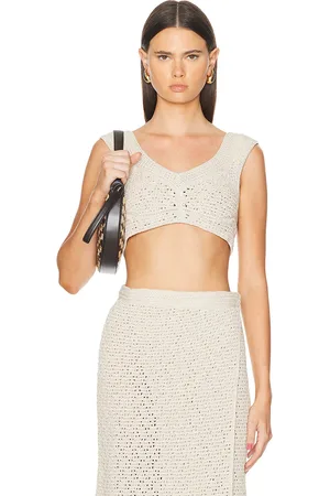 Bottega Veneta Bra Top in Beige