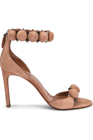 Alaïa La Bombe Ankle Bracelet Sandals in Neutral