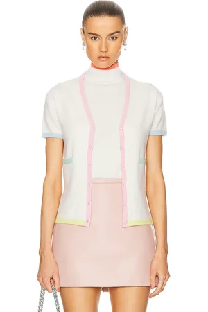 CHANEL 1998 Cashmere Top & Cardigan Set in Ivory