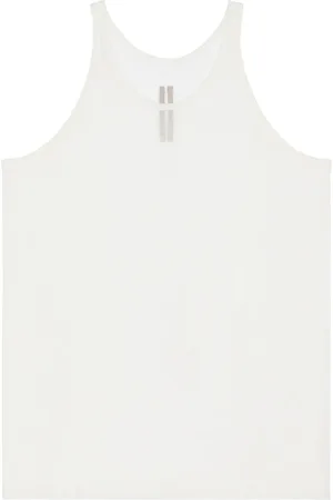 Rick Owens Sheer Tank in Cream