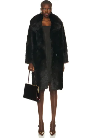 Nour Hammour Evita Coat in Chocolate