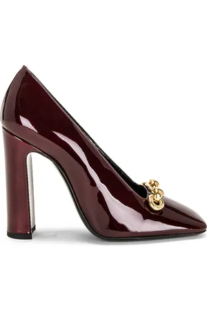 Saint Laurent Swing 110 Heels in Wine