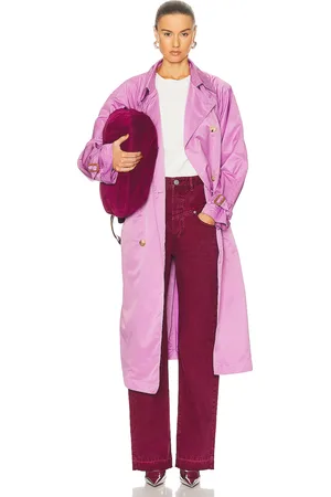Isabel Marant Edenna Trench Coat in Purple