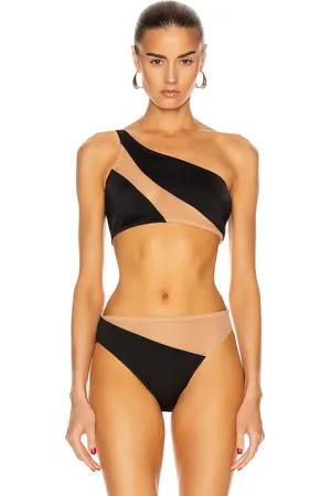 Norma Kamali Snake Mesh Bra in Black
