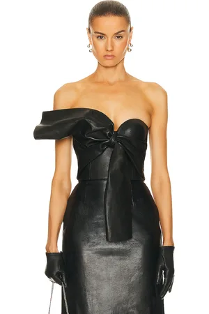 Alexander McQueen Draped Knot Bustier Top in