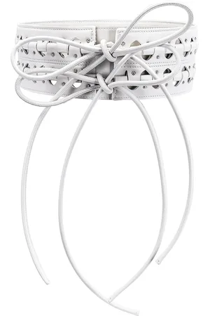 Alaïa Hinge Belt in White
