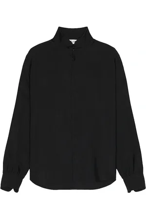 Saint Laurent Chemise Col Chemine in Black