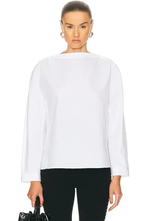Alaïa Button Up Top in White