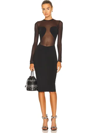 Alaïa Bodysheer Dress in Black