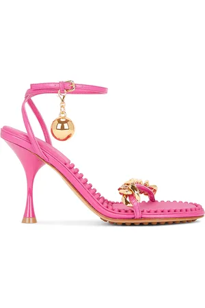 Bottega Veneta Dot Ankle Strap Sandals in Pink