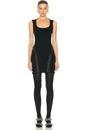 Alaïa Mini Dress in Noir in Black