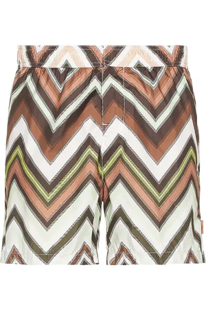 Missoni Medium Length Swim Short in Brown