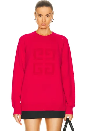 Givenchy Logo Sweater in Fuchsia