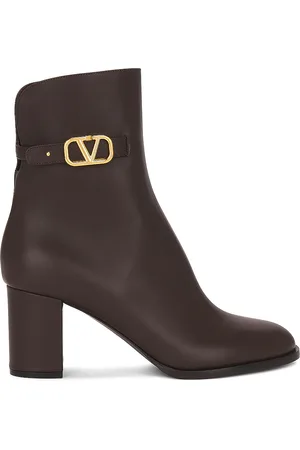 VALENTINO GARAVANI V Logo Signature Boot in Brown