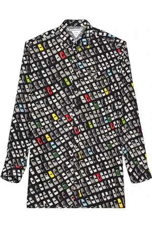 Bottega Veneta Photographic Car Print Shirt in Black