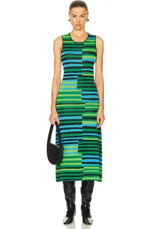 SIMON MILLER Sleeveless Axon Dress in Green
