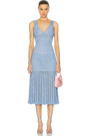 AKNVAS Guinevere Crochet Midi Dress in
