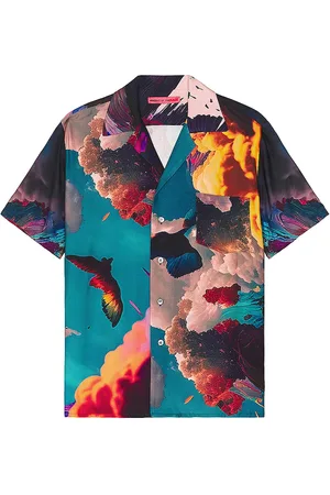 Members OF The Rage Hawaiian Short Sleeve Shirt in Multi