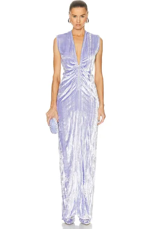 Bottega Veneta Zip Long Dress in Lavender