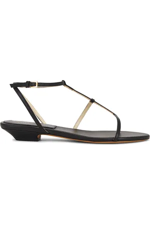 Khaite Jones T-strap Flat Sandal in