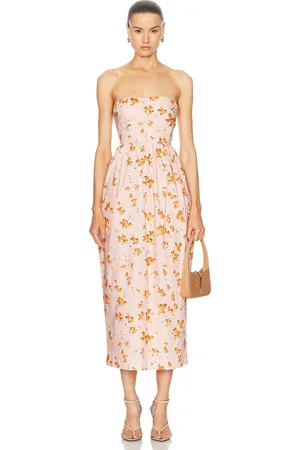 LOVESHACKFANCY Luxie Dress in Orange