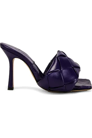 Bottega Veneta Lido Mule Sandals in Purple