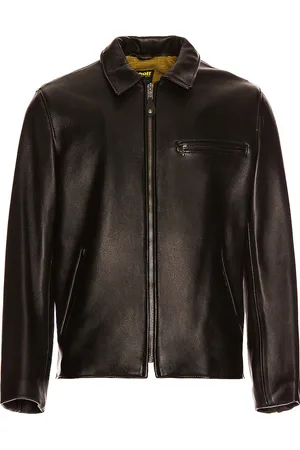 Schott NYC Collar Lamb Leather Jacket in