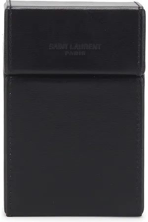 Saint Laurent Cigarette Box in Black