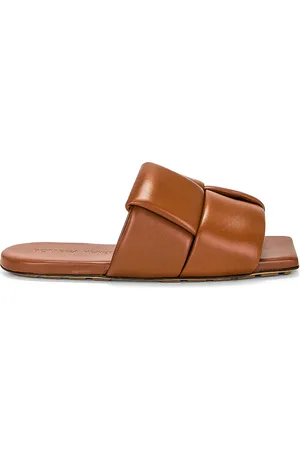 Bottega Veneta Patch Mule Flat Sandal in Brown