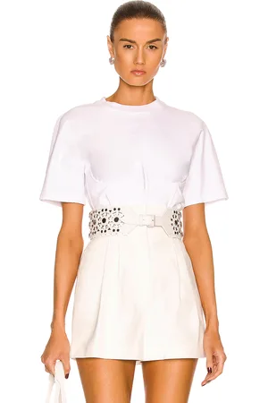 Alaïa Corset T-Shirt in White
