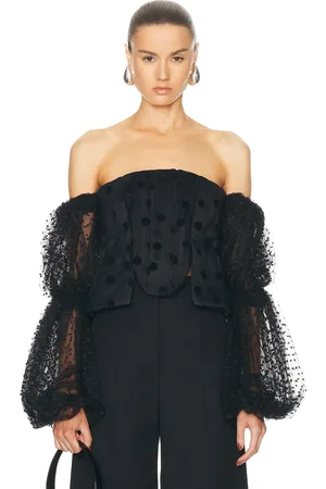 Stella McCartney Plumetis Trimmed Top in