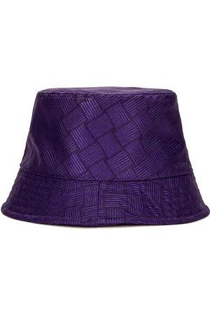 Bottega Veneta Intreccio Jacquard Nylon Hat in Purple
