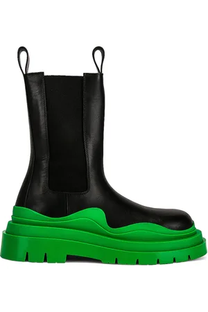 Bottega Veneta Tire Chelsea Boots in Black