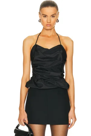 Simkhai Hailee Draped Halter Top in