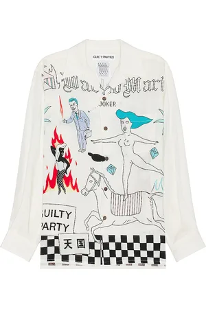 Wacko Maria Hawaiian Long Sleeve Shirt in Multi