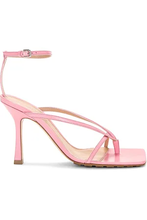 Bottega Veneta Stretch Ankle Strap Sandal in Pink