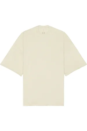 Rick Owens Tommy T-shirt in Cream