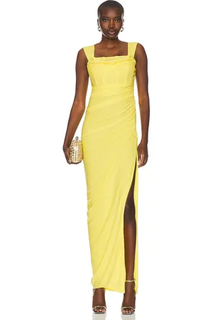 Staud Stormi Maxi Dress in Yellow