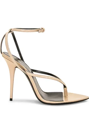 Saint Laurent Gippy Thong Sandal in Nude