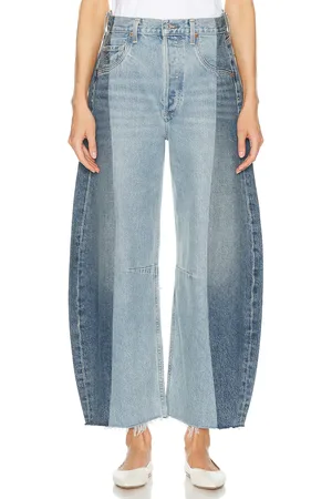 Citizens of Humanity Pieced Horseshoe Wide Leg in Denim-Medium