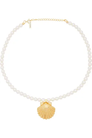Jennifer Behr Siren Necklace in Metallic Gold