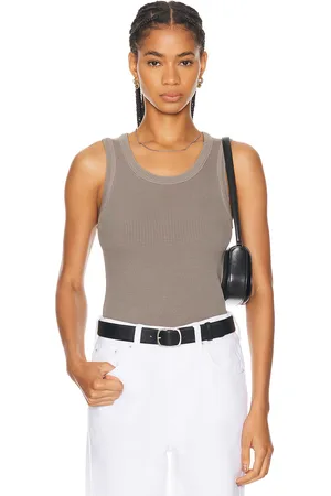 AGOLDE Poppy Tank in Taupe