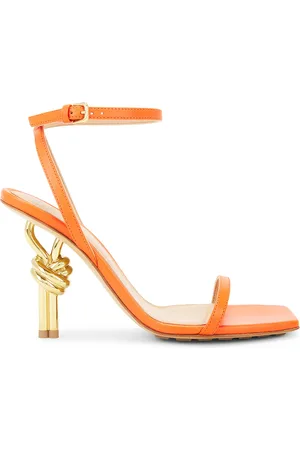Bottega Veneta Knot Sandal in Orange