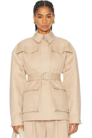 WARDROBE.NYC Drill Parka in Beige