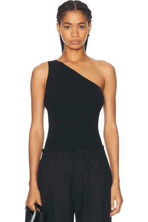 Totême One Shoulder Ribbed Top in