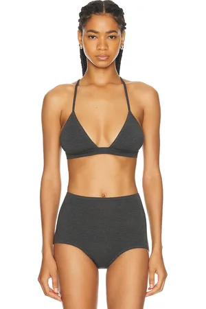 Norma Kamali Triangle Bra in Charcoal